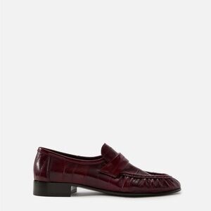 The Row Eel Loafer in Burgandy